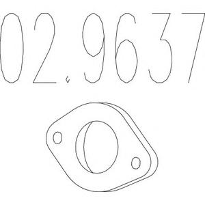 Прокладка, труба выхлопного газа MTS 02.9637