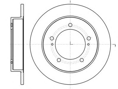 Тормозной диск ROADHOUSE 6149000
