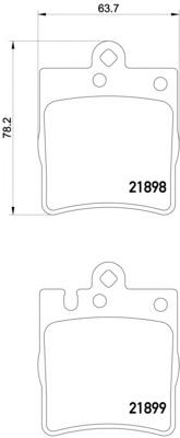 Комплект тормозных колодок, дисковый тормоз TEXTAR