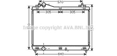 Радиатор, охлаждение двигателя AVA QUALITY COOLING SZ 2104
