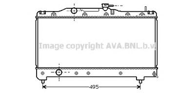 Радиатор, охлаждение двигателя AVA QUALITY COOLING TO 2141