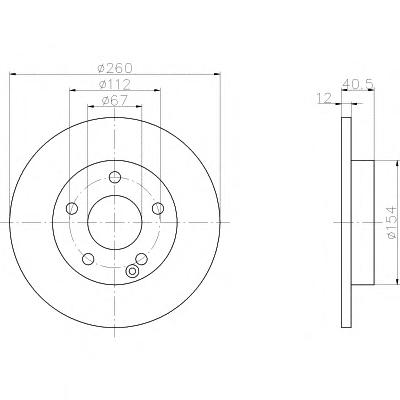 Тормозной диск TEXTAR