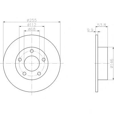 Тормозной диск TEXTAR