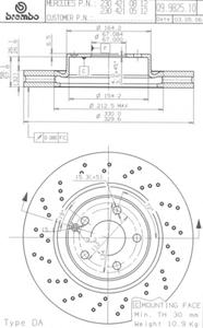 Тормозной диск BREMBO 09.9825.11