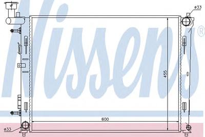 Радиатор охлаждения NISSENS 67076
