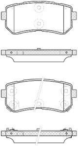 Комплект тормозных колодок, дисковый тормоз ROADHOUSE 2120942