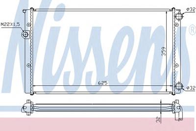 Радиатор охлаждения NISSENS 652471