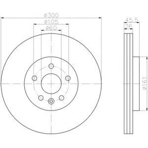 Тормозной диск TEXTAR 92243303