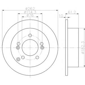 Тормозной диск TEXTAR 92156803