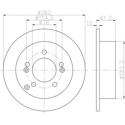 Тормозной диск TEXTAR