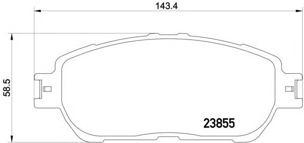 Комплект тормозных колодок, дисковый тормоз TEXTAR