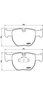 Комплект тормозных колодок, дисковый тормоз BREMBO P44 012