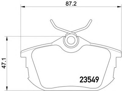 Комплект тормозных колодок, дисковый тормоз TEXTAR 2354901