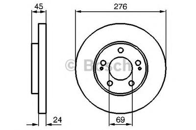 Тормозной диск BOSCH 0 986 479 035