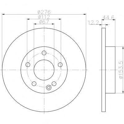 Тормозной диск TEXTAR