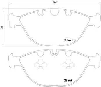 Комплект тормозных колодок, дисковый тормоз TEXTAR 2344801