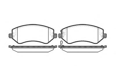 Комплект тормозных колодок, дисковый тормоз ROADHOUSE 280702
