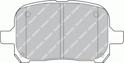 Комплект тормозных колодок, дисковый тормоз FERODO FDB1437