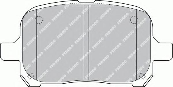Комплект тормозных колодок, дисковый тормоз FERODO