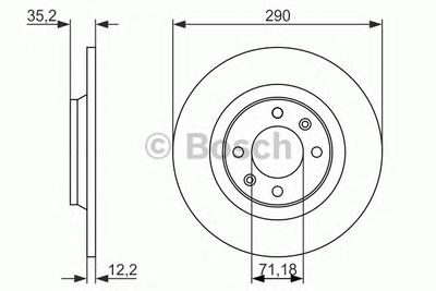 Тормозной диск BOSCH 0 986 479 118