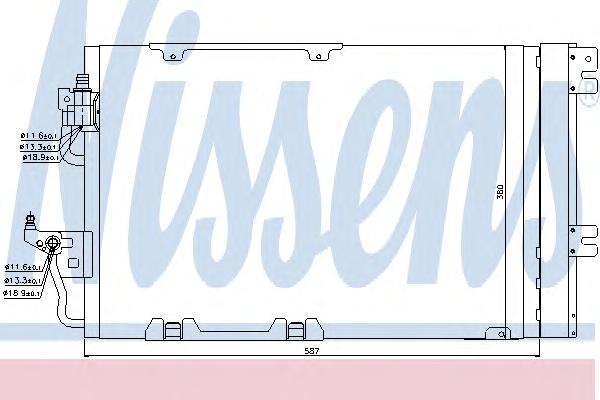 Конденсатор, кондиционер NISSENS