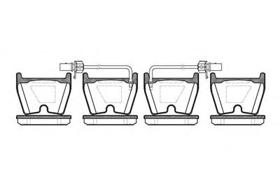Комплект тормозных колодок, дисковый тормоз ROADHOUSE 289602