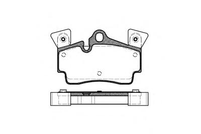 Комплект тормозных колодок, дисковый тормоз ROADHOUSE 299610