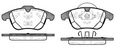 Комплект тормозных колодок, дисковый тормоз ROADHOUSE 2148200