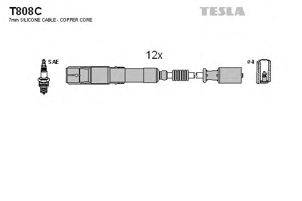 Комплект проводов зажигания TESLA