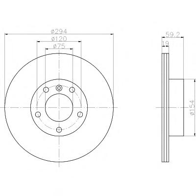 Тормозной диск TEXTAR