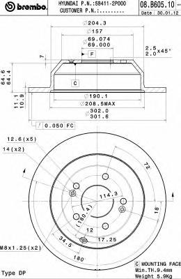 Тормозной диск BREMBO