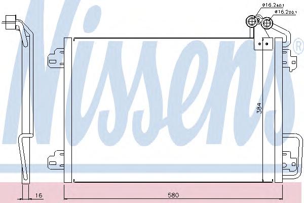 Конденсатор, кондиционер NISSENS