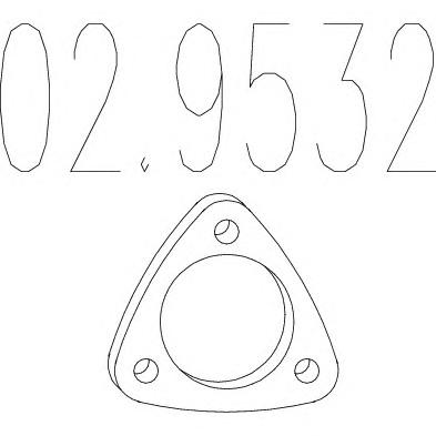 Прокладка, труба выхлопного газа MTS