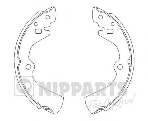 Комплект тормозных колодок NIPPARTS