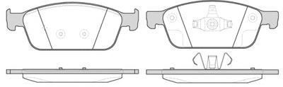 Комплект тормозных колодок, дисковый тормоз ROADHOUSE 2151010