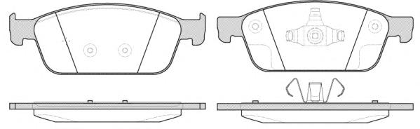 Комплект тормозных колодок, дисковый тормоз ROADHOUSE
