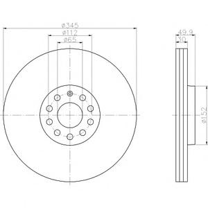 Тормозной диск TEXTAR 92120603