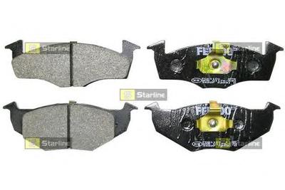 Комплект тормозных колодок, дисковый тормоз STARLINE BD S006S