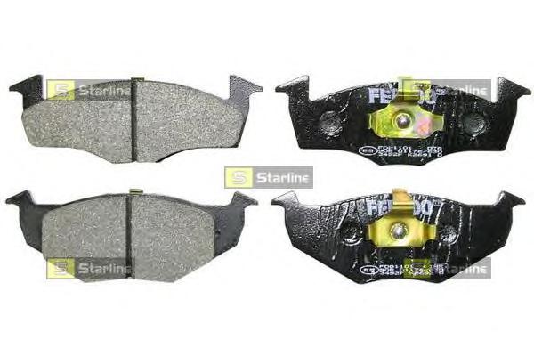 Комплект тормозных колодок, дисковый тормоз STARLINE