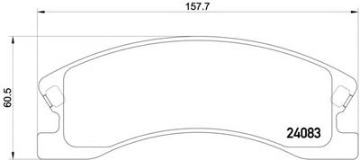 Комплект тормозных колодок, дисковый тормоз TEXTAR 2408301