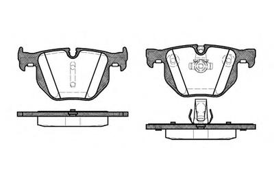 Комплект тормозных колодок, дисковый тормоз ROADHOUSE 238160