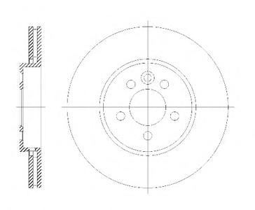 Тормозной диск ROADHOUSE 661410
