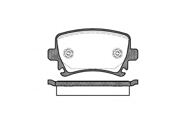 Комплект тормозных колодок, дисковый тормоз ROADHOUSE