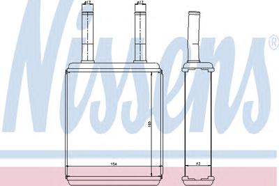 Теплообменник, отопление салона NISSENS  77600