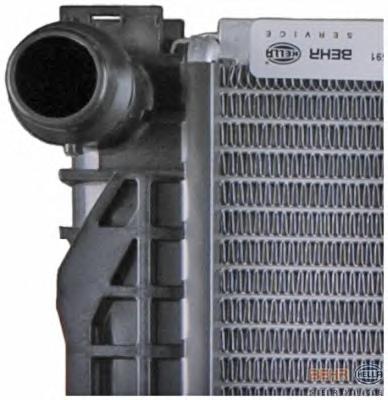 Радиатор, охлаждение двигателя HELLA