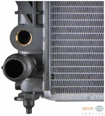 Радиатор, охлаждение двигателя HELLA