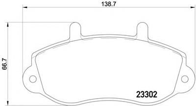 Комплект тормозных колодок, дисковый тормоз TEXTAR 2330201