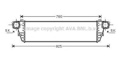 Интеркулер AVA QUALITY COOLING MSA 4297