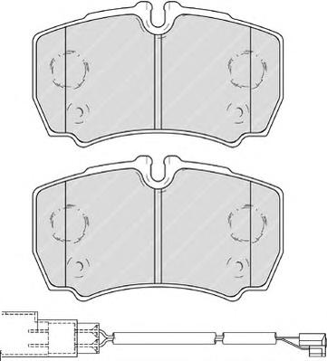 Комплект тормозных колодок, дисковый тормоз FERODO