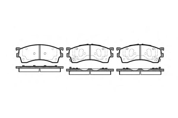 Комплект тормозных колодок, дисковый тормоз ROADHOUSE
